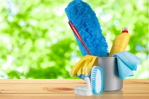 Uxbridge Cleaners staff maintaining safe, professional cleaning standards