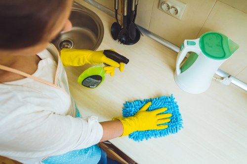 Final property cleaning before handover in Uxbridge