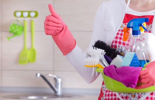 Professional post construction cleaning in a Uxbridge home