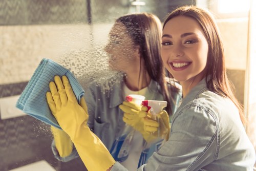 Uxbridge cleaning professionals working in a well-kept property
