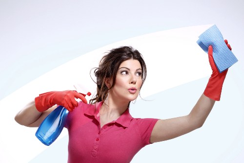 Experienced cleaners in Uxbridge maintaining office hygiene